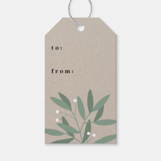 Winterbessen Cadeaulabel (Voorkant)