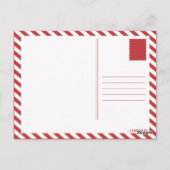 winterbessen en kattails briefkaart (Achterkant)