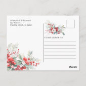 Winterbessen gelukkig ooit na het briefkaart van h (Achterkant)