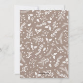 Winterbessen in Ecru Kerstvakantie Plat Kaart (Achterkant)