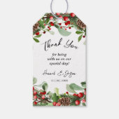 Winterbessen Kerstmis bruiloft gunst cadeau Label Cadeaulabel (Voorkant)