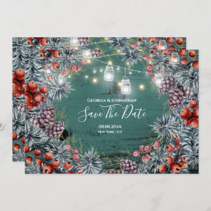 Winterbessen met kerstmis save the date