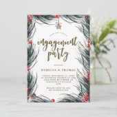 winterbessen met verlofpartij kaart (Staand voorkant)