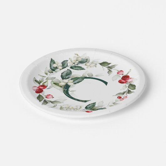 Winterbessen Monogram C papier Bord (Gekanteld)