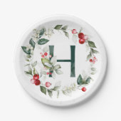 Winterbessen Monogram H Papier Bord (Voorkant)