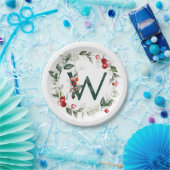 Winterbessen Monogram W Papier Bord (Feest)