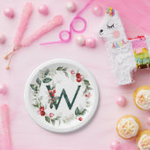 Winterbessen Monogram W Papier Bord (Feest)