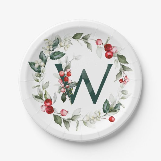 Winterbessen Monogram W Papier Bord (Voorkant)