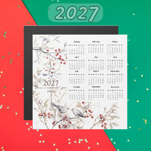 Winterbessen Vogels Kerst 2027 Kalender