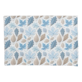 Winterbladeren bedekt met delicate vorst kussensloop