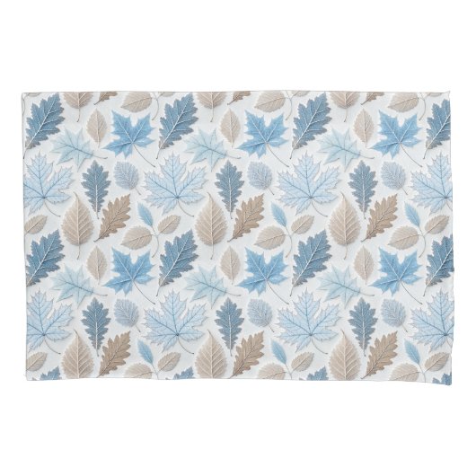 Winterbladeren bedekt met delicate vorst kussensloop (Voorkant)