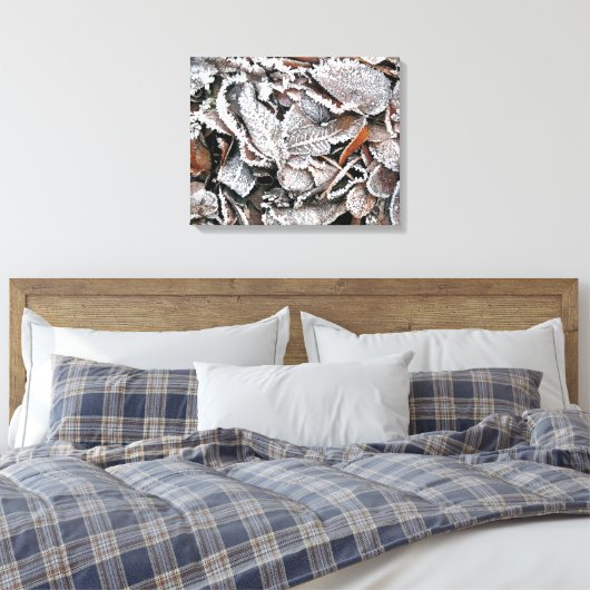 WINTERBLADEREN CANVAS AFDRUK (Insitu (Slaapkamer))
