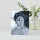 Winterblauw Briefkaart (Staand voorkant)