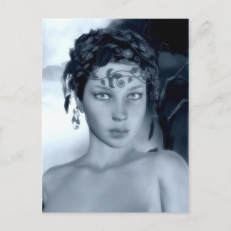 Winterblauw Briefkaart