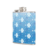 Winterblauw- en witsneeuwvlokken heupfles (Links)