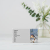 Winterblauw Natuur Visitekaartje (Staand voorkant)