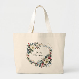 Winterbloem Grote Tote Bag