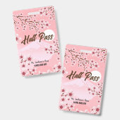 Winterbloem Hall Pass Badge (Voor- en achterkant)