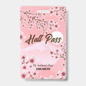 Winterbloem Hall Pass Badge (Achterkant)