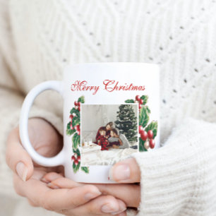 Winterbloembessen   Kerstmis   Familiefoto Koffiemok