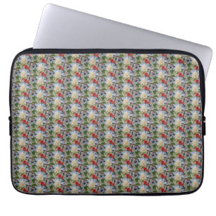 Winterbloemen & Holly laptophoes Laptop Sleeve