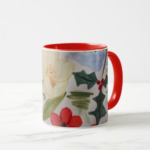 Winterbloemen & Hulst Mok