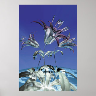 Winterbloemen Poster