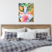 Winterbloesems Canvas Afdruk (Insitu (Slaapkamer))