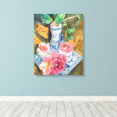 Winterbloesems Canvas Afdruk (Insitu (Houten vloer))