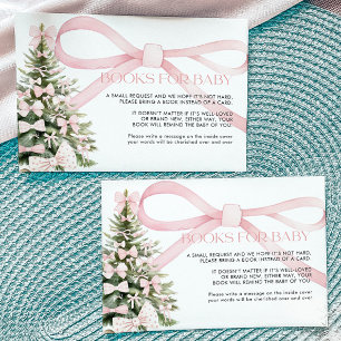 Winterboeken voor Baby Kaart Pink Bow
