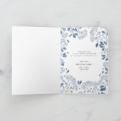 winterboeket | Gevouwen Chanoeka-fotokaart Feestdagen Kaart (Binnen)