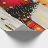 Winterboerderij Cadeaupapier (Hoek)