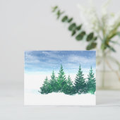Winterbomen Briefkaart (Staand voorkant)