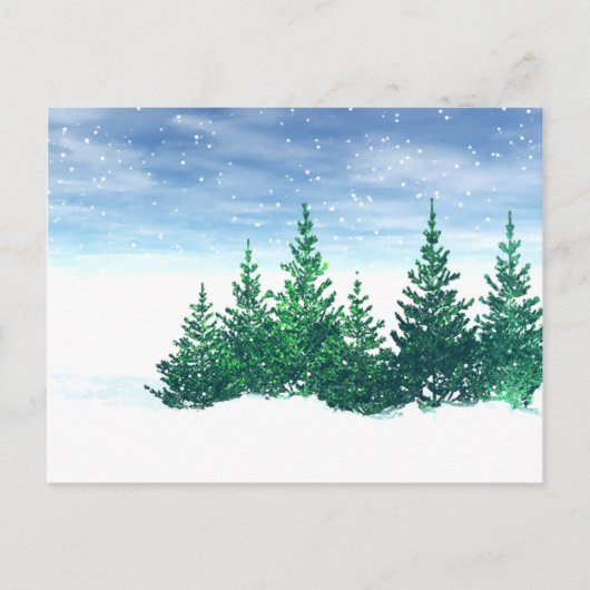 Winterbomen Briefkaart (Voorkant)