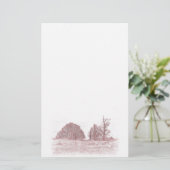 WINTERBOMEN BRIEFPAPIER (Staand voorkant)