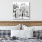 Winterbomen Canvas Afdruk (Insitu (Slaapkamer))
