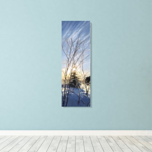 winterbomen canvas afdruk (Insitu (Houten vloer))