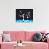 Winterbomen – Canvas Print (Insitu (Woonkamer))