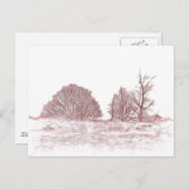 WINTERBOMEN FEESTDAGENKAART (Voorkant / Achterkant)