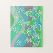 Winterbomen Groene puzzel (Verticaal)