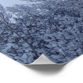 Winterbomen in het landschap van Dawn Montana Poster (Hoek)