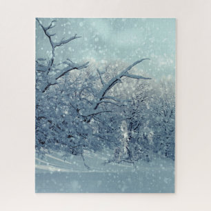 Winterbomen Landschap Legpuzzel