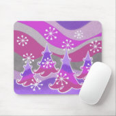 Winterbomen paarse mousepad muismat (Met muis)