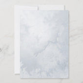 winterbomen rustieke vakantie bruiloft uitnodiging (Achterkant)