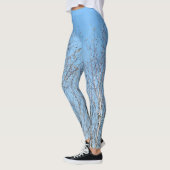 Winterbomen tegen blauwe hemel leggings (Links)