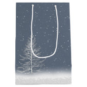 Winterboom met een moon- en boomgaard medium cadeauzakje (Achterkant)