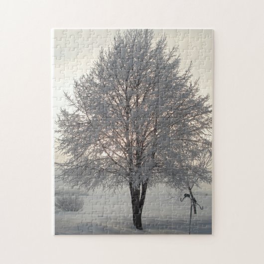 Winterboompuzzel Legpuzzel (Verticaal)