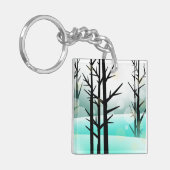 Winterbos AcrylSleutelhanger Sleutelhanger (Voorkant Links)