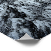 Winterbos  bossen sneeuw bedekte bomen poster (Hoek)