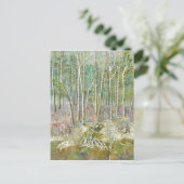 winterbos briefkaart (Staand voorkant)